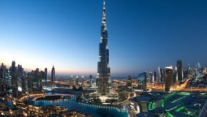 Dubai 8 Days Adventure Tour Package with dhow cruise, desert safari, Yas Island, Ferrari World, Aquaventure Waterpark, Miracle Garden, Global Village, Dubai Mall & Burj Khalifa
