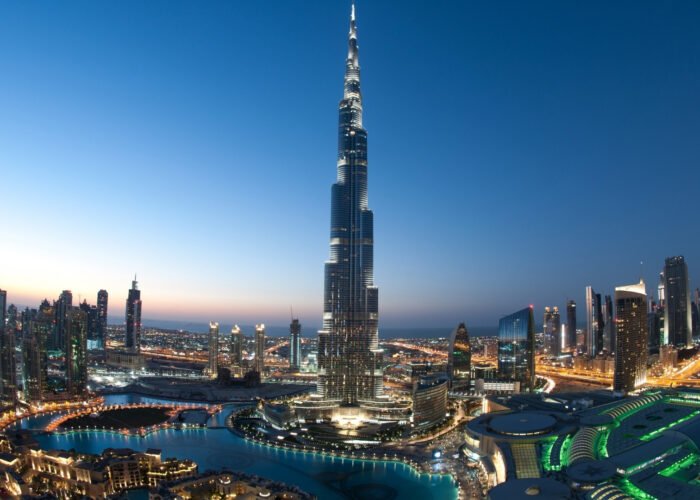 Dubai 8 Days Adventure Tour Package with dhow cruise, desert safari, Yas Island, Ferrari World, Aquaventure Waterpark, Miracle Garden, Global Village, Dubai Mall & Burj Khalifa