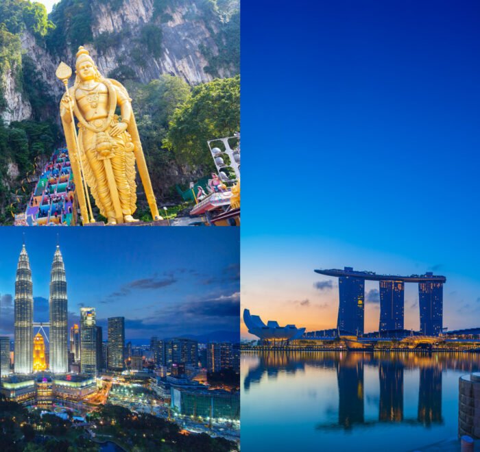 Singapore and Malaysia 6 Days Tour with Night Safari, Sentosa Island, Universal Studios, Kuala Lumpur City Tour, and Genting Highlands excursion.