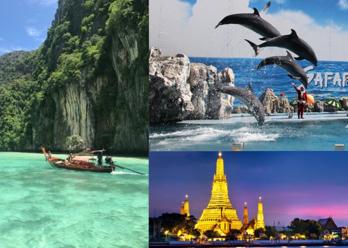Bangkok Phuket Krabi 8 Days Tour Package – Explore Thailand’s highlights including Phuket Island Tour, Phi Phi Islands by speedboat, James Bond Island & canoeing at Phang Nga Bay, Krabi Four Island hopping, Bangkok temple tours & Safari World adventure.